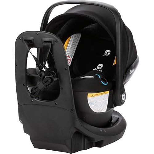 Diono LiteClik30 XT SafePlus Infant Car Seat and Base, Rear-Facing for Infants 4-30lbs, SafePlus Engineering, with Infant Insert, UPF 50+ Sunshade