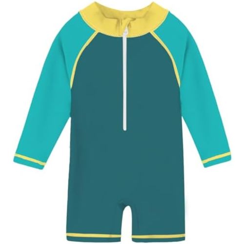 Funnycokid Baby Swimsuit Boy Toddler Bathing Suit Rash Guard UPF 50+ Swimwear 6 Months-4T