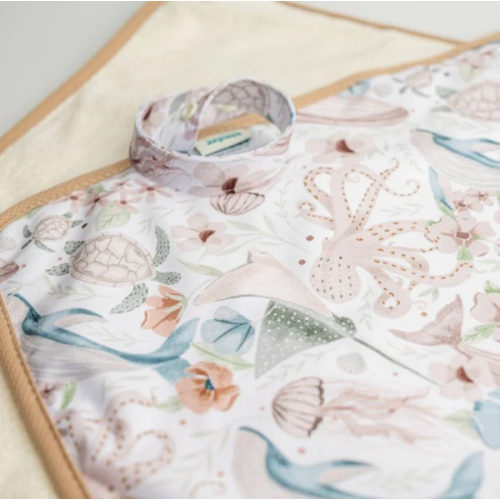 Ultra-Soft Bamboo Wipeable Diaper Change Mat- Deep Sea Dreams