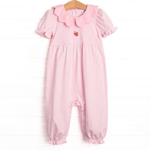18M Perfect Pick Pima Embroidered Long Romper, Pink – Stitchy Fish