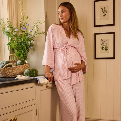 LAKE | Women | DreamModal Pajamas | Fog Maternity Kimono Bundle