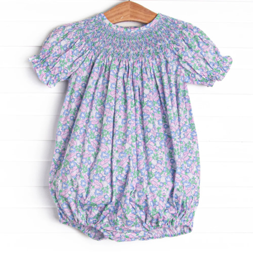 Lilac Lady Smocked Bubble, Purple – Stitchy Fish