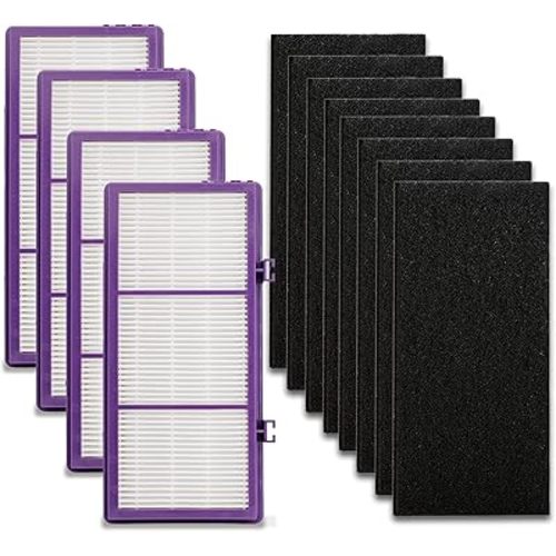 Colorfullfe Performance Plus Filter for Holmes AER1 True Filter, Replacement HAPF300AP-U4, 4 Filter and 8 Carbon Filters