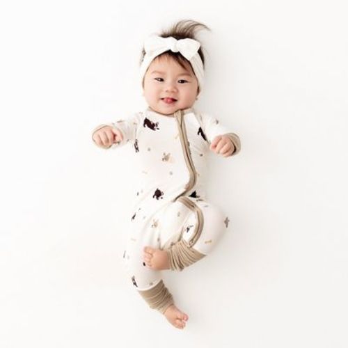 Bamboo Little Soft Baby Convertible Romper French Bulldogs 3-6m