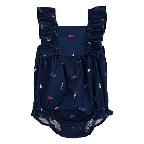 Baby Girl Carter's Watermelon Print Bubble Romper