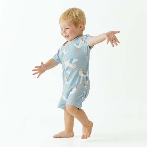 Gulls Just Want to Have Fun Shorty Romper Luxe Edition | Cotton Bamboo Blend