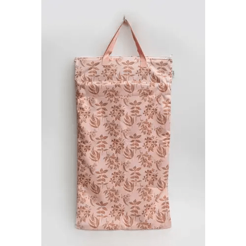 Large Zipper Hanging Wet Bag, Laundry Bag with Handles