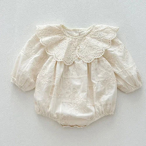 Sisters Matching Lace Jacquard Set – Vintage Elegance – Peachy Bloomers