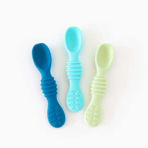 Silicone Spoon Set For Baby 3 months & up | Bumkins