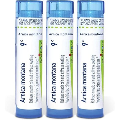 Boiron Arnica Montana 9C Homeopathic Medicine for Muscle Pain and Stiffness - Pack of 3 (240 Pellets)