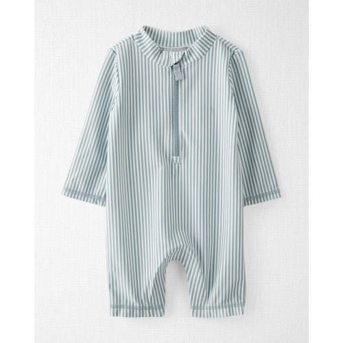 Baby Recycled 1-Piece Rashguard Swimsuit - Style,Coastal Stripe