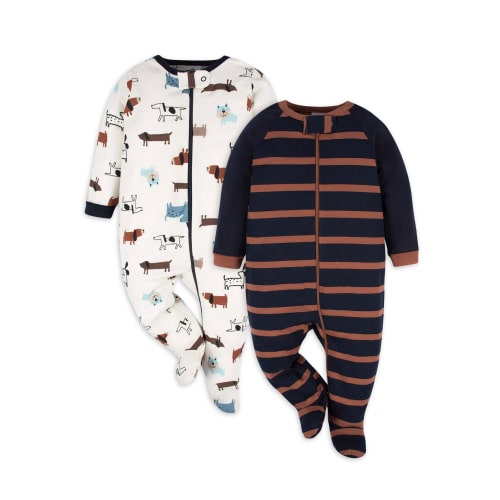 Gerber Baby Boy Sleep N Play, 2-Pack, Sizes Newborn - 3/6 Months