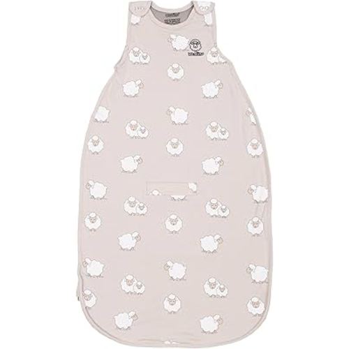 Woolino 4 Season Toddler Sleeping Sack, Merino Wool and Organic Cotton Baby Sleep Bag Sack, 2-4 Years, Sheep