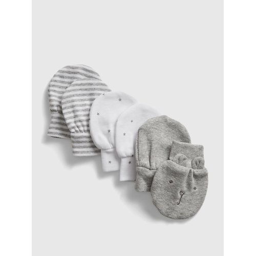 Baby First Favorite Print Mittens (3-Pack)