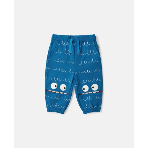 Monster Graphic Drawstring Sweatpants