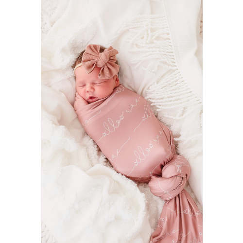 Personalized Baby Name Swaddle Blanket | Dusty Hues