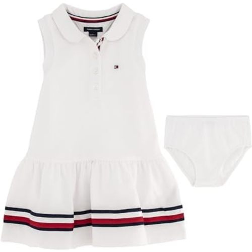 Tommy Hilfiger Baby Girl's Short Sleeve Polo Dress With Matching Bloomers