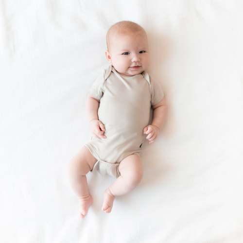 Bamboo Bodysuit in Oat | Baby Onesie | Kyte Baby