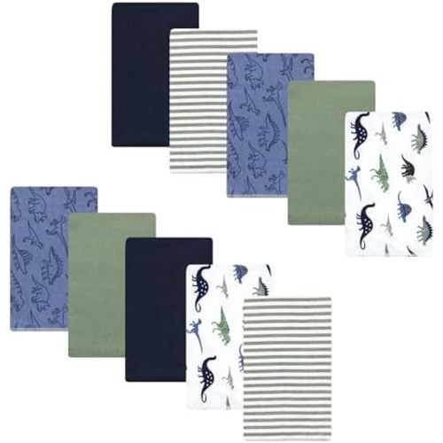 Luvable Friends Hudson Baby Flannel Burp Cloths 10pk Set