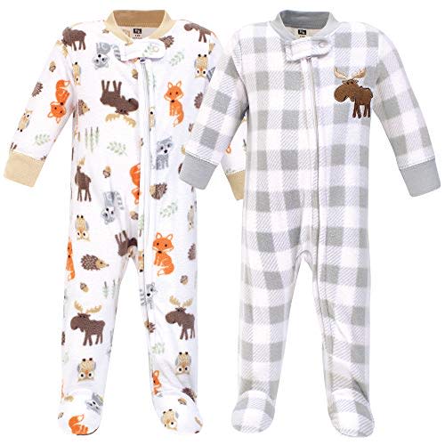 Hudson Baby Unisex Baby Fleece Sleep and Play