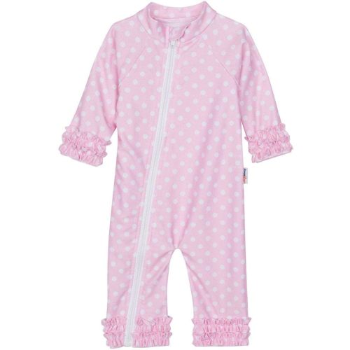 SwimZip UPF50+ Girls' Long Sleeve One Piece Swimsuit, Kids Bathing Suit
