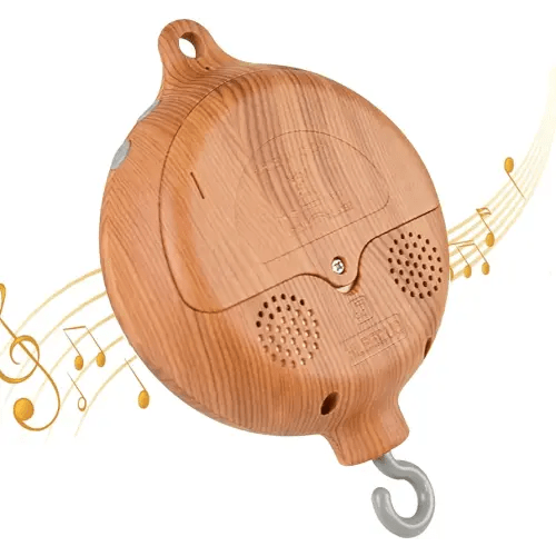 crib mobile motor,music box spinner with adjustable volume，baby mobile with 3 moeds(rotating&music,rotating only,music only),music box Play 35 lullabies，Portable Sound Machine，Battery Operated