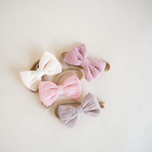 JBØRN Muslin Baby Girl Bow Headband