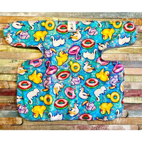 Preflat - OS One Size Pool Floaties Stretchy Preflat Cloth Diaper Ready To Ship