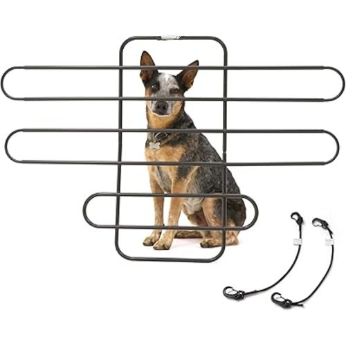 The Original ZooKeeper Car, SUV, Truck Dog Barrier: Adjustable Universal for all Vehicles - Moves with Your Vehicle Seats. Tilt. Slide. Recline. Easy Install - Strong Metal Tubing Gate Pet Divider
