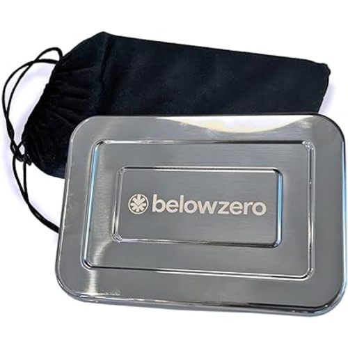 Below Zero Deluxe Stainless Steel Reusable Cooling Pack | Durable Ice Pack Lasts 48 Hours, Ice Pack for Bento, Lunch Bags, Coolers, Picnics, Camping, Beachgoers, Sporting Events | Longest Lasting