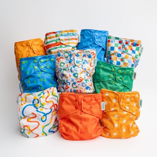 Primary Colors - Essentials Pocket Diapers - Cloth Diaper Value Bundle – Kinder Cloth Diaper Co.