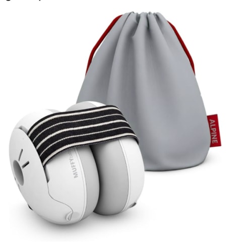 Alpine Muffy Baby Ear Protection for Babies and Toddlers up to 36 Months - CE & ANSI Certified - Noise Reduction Earmuffs - Comfortable Baby Headphones Against Hearing Damage & Improves Sleep - Black