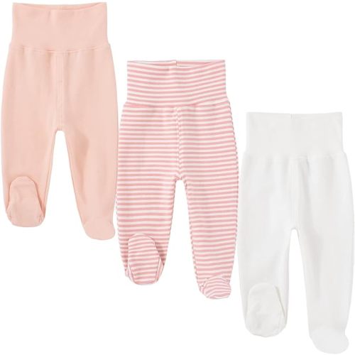 Baby Footed Pants Cotton Newborn Leggings 0-12 Months