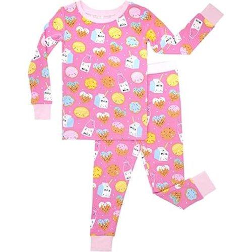 Little Sleepies Two-Piece Pajama Set for Boys & Girls, Soft Viscose from Bamboo Toddler Pajamas for Kids, Family Matching PJs