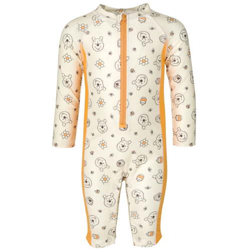 Disney Winnie the Pooh Newborn Baby Girls Half Zip Swim Sunsuit Long-Sleeve 6-9 Months