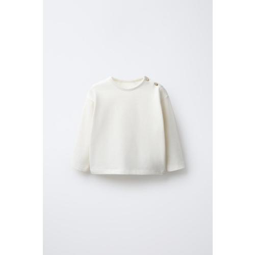 WARM PLAIN T-SHIRT - Ecru | ZARA United States