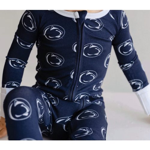 Penn State One-Piece: Cozy Bamboo Zippered Gear for Fans