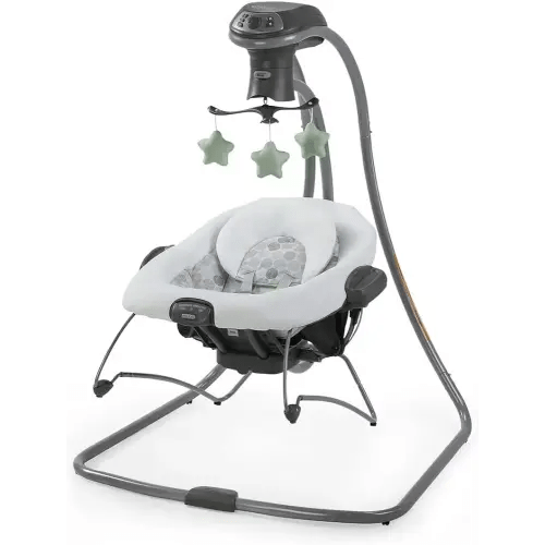 Graco Simple Sway 2-in-1 Swing and Bouncer with Removable Swing Seat and 6 Swinging Speeds for Toddler Swing Seat and Swing Chair - Emersyn
