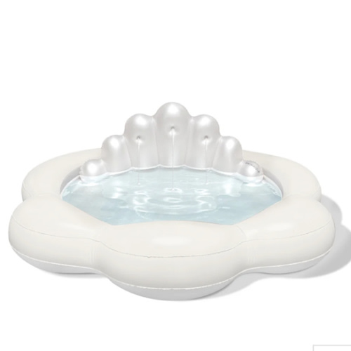 the COASTAL PEARL Seashell Fountain Pool