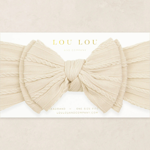 Cable Knit Headband - Oat