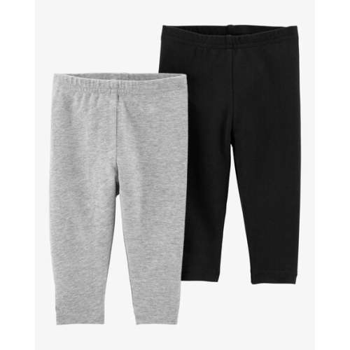 Baby 2-Pack Black & Grey Leggings - Carter's | Carter's