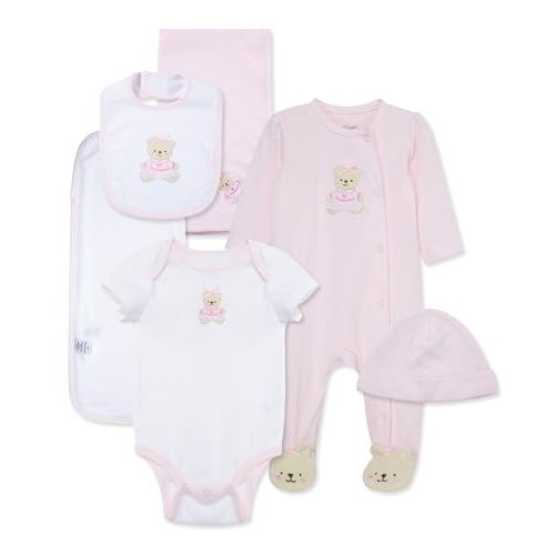 Little Me Baby Layette Gift Set - Clothes, Outfits, Essentials for Girls & Boys, Newborns, 3 and 6 Months