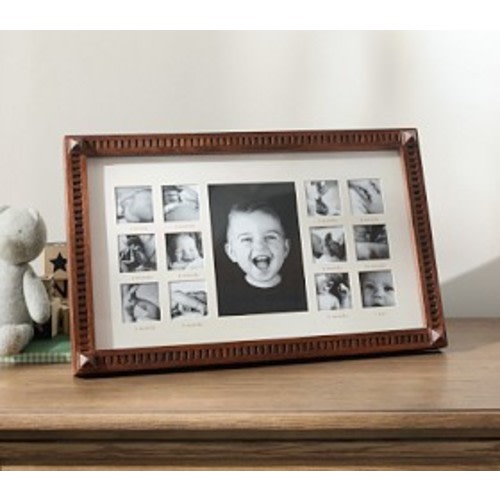 Heritage Walnut First Year Frame (18" x 11") | Pottery Barn Kids