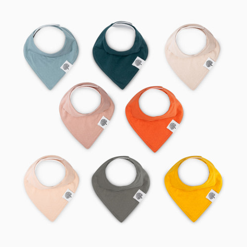 Parker Baby Co. Bandana Bib Set (8-Pack) - Dune Set