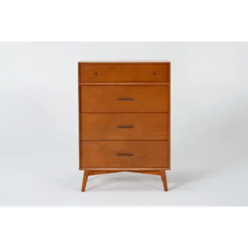 Alton Cherry II Brown Wood 48" 4 Drawer Chest