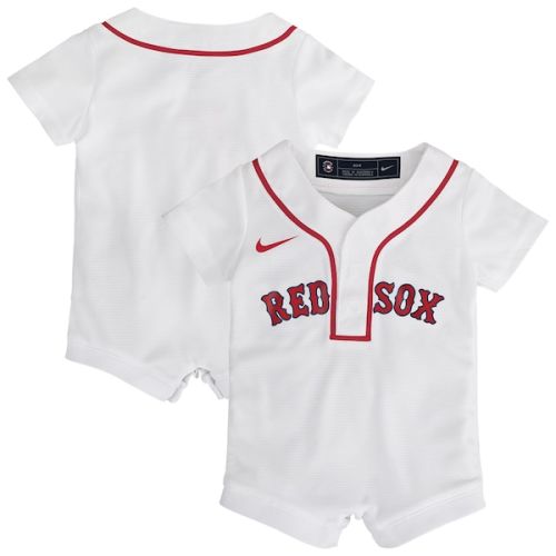 Infant Boston Red Sox Nike White Home Replica Romper Jersey