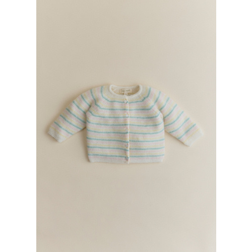 Gaspard Cardigan - Pastel Stripes