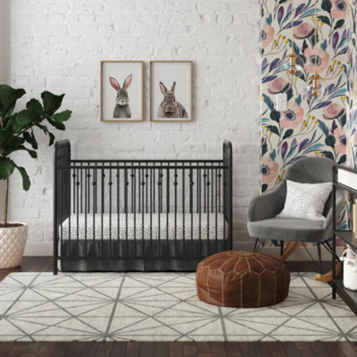 Mason & Marbles Klos Adjustable Height Steel Standard Crib & Reviews | Wayfair