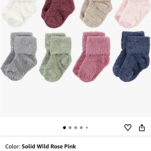 Hudson Baby Baby 8-pack Cotton Rich Newborn and Terry Socks