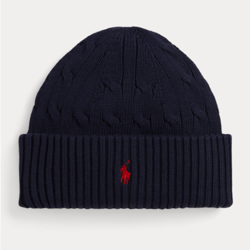 Cable-Knit Cotton Hat